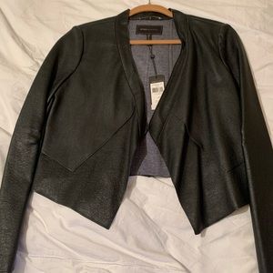 BCBG Faux Leather Jacket